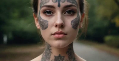 face tattoo